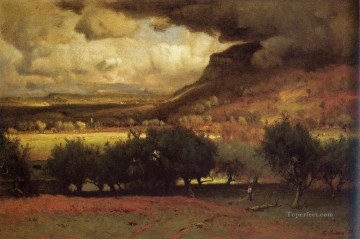  Tormenta Pintura - La tormenta que se avecina 1878 Tonalista George Inness